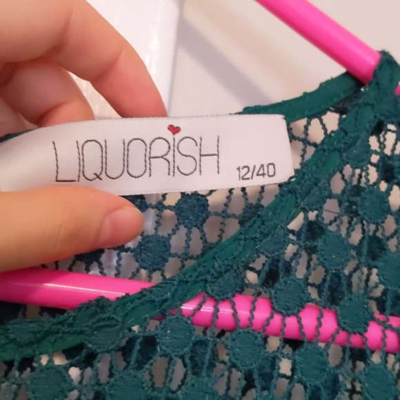 Asos green midi dress modest long sleeve - Picture 4 of 5